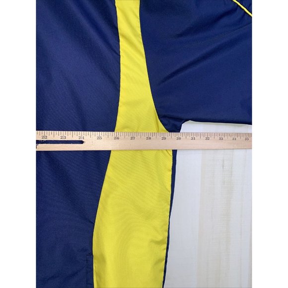 Vintage Y2K University Of Michigan Pro Edge Embriodered Windbreaker Jacket 2XL - Picture 10 of 14